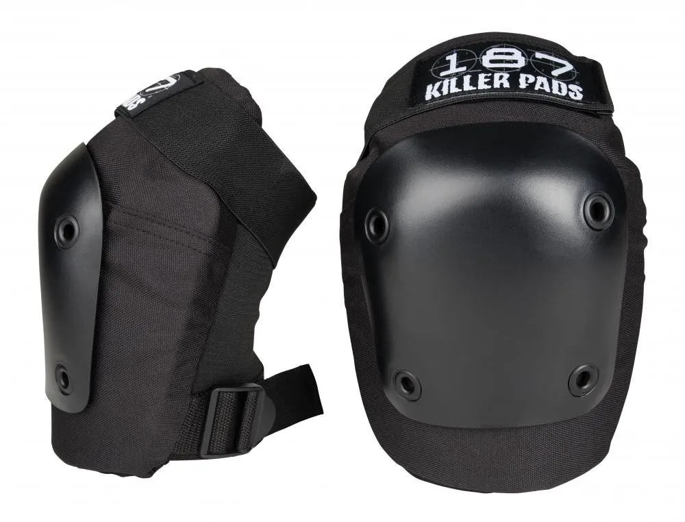 187 Killer Pads Adult Knee & Elbow Pad Set Combo Pack - Black