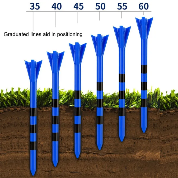 30pcs /Box PGM 83mm Golf Ball Tee Limit Scale Line Tee Ball Holder, Model: QT028-Green