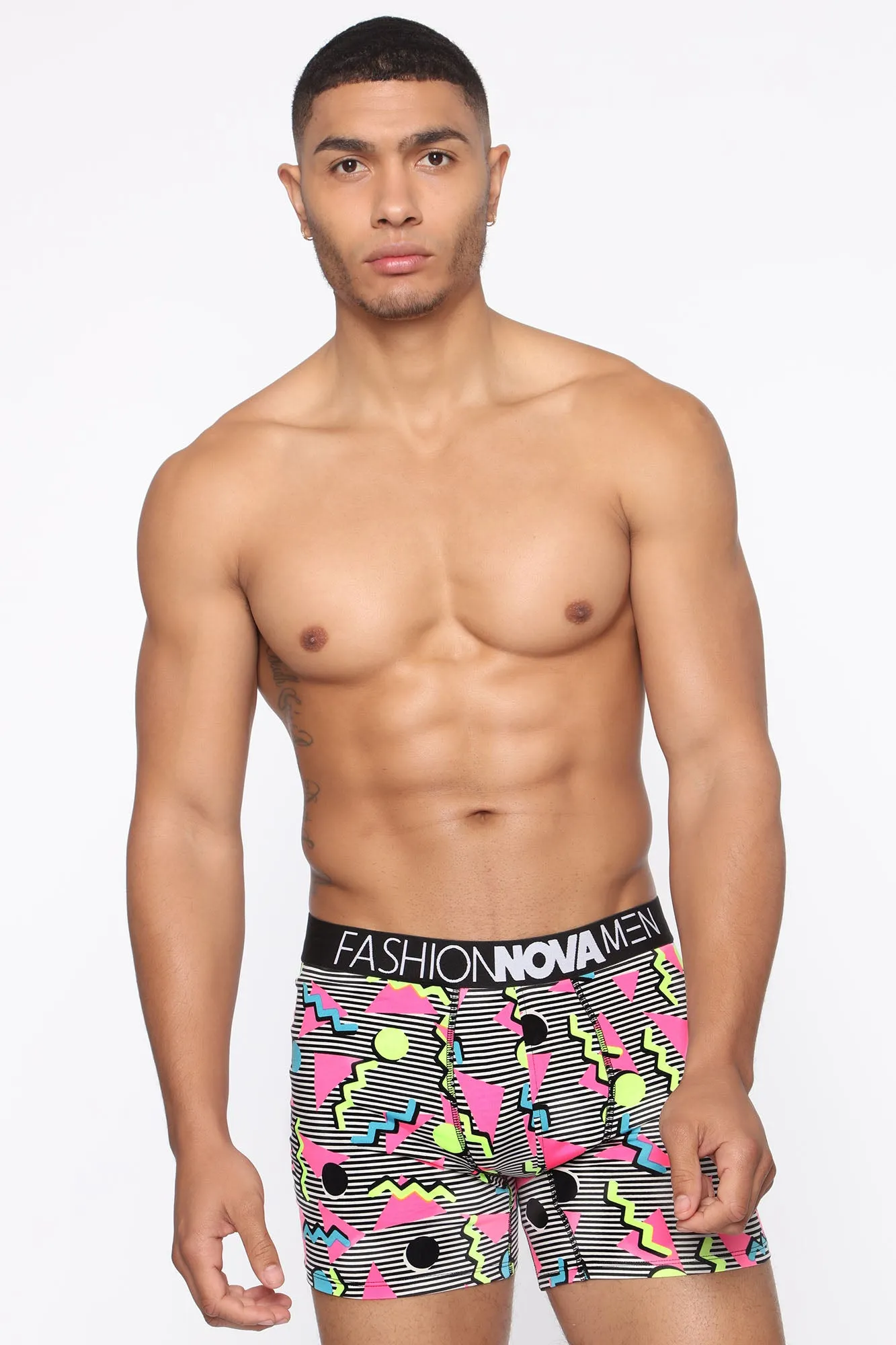 90's Vibe Boxer Brief - Black/White