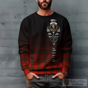 Adair Tartan Sweatshirt Featuring Alba Gu Brath Family Crest Celtic Inspired