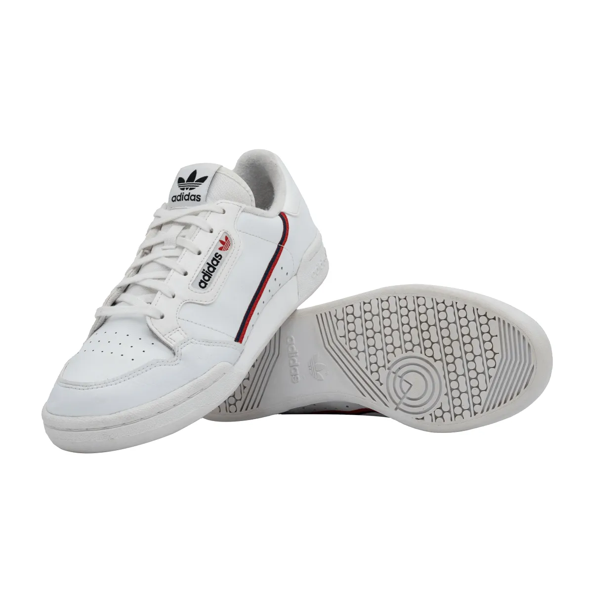 Adidas Continental 80 Low-Top Sneakers Leather White Colour For Women