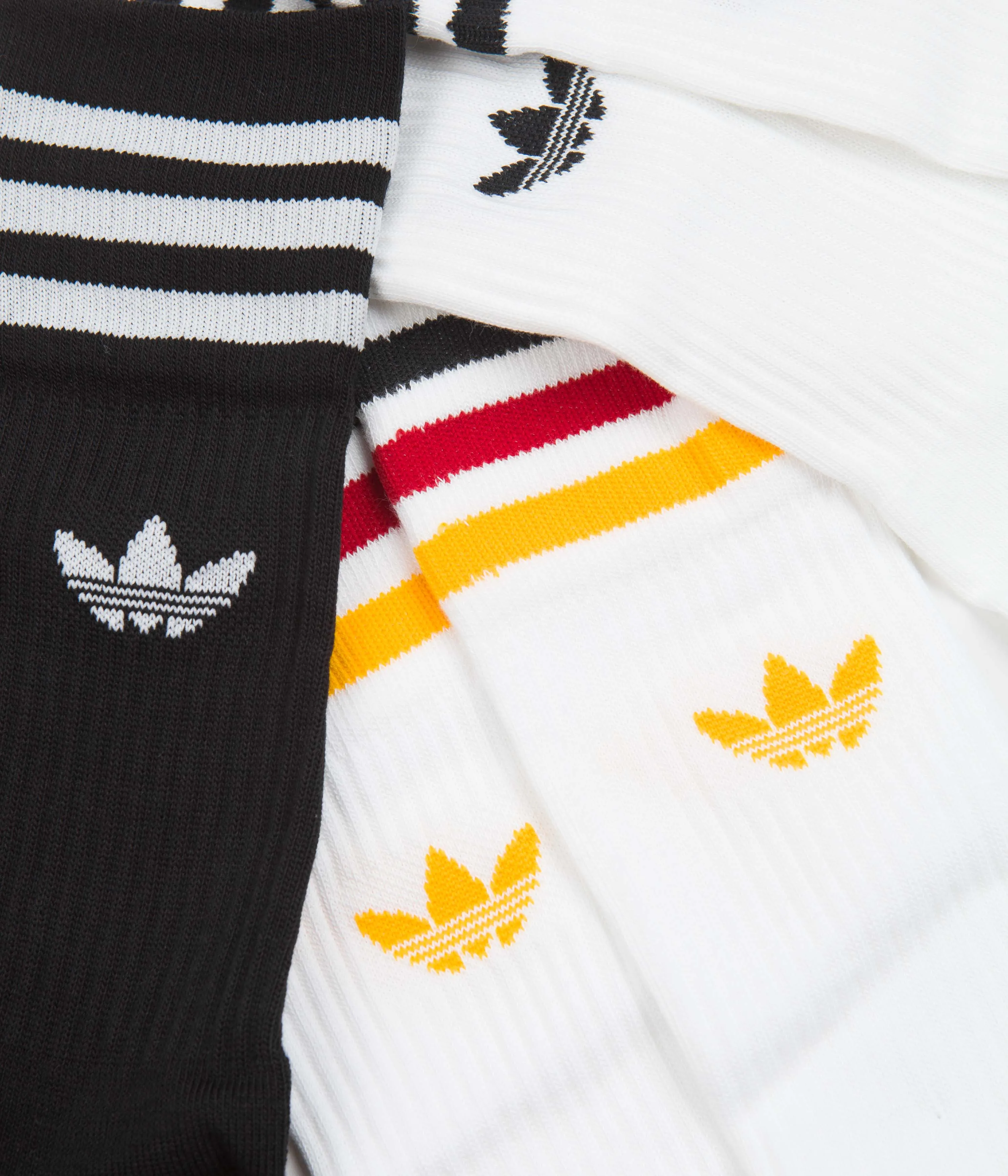 Adidas Crew Socks (3 Pair) - White / Multi