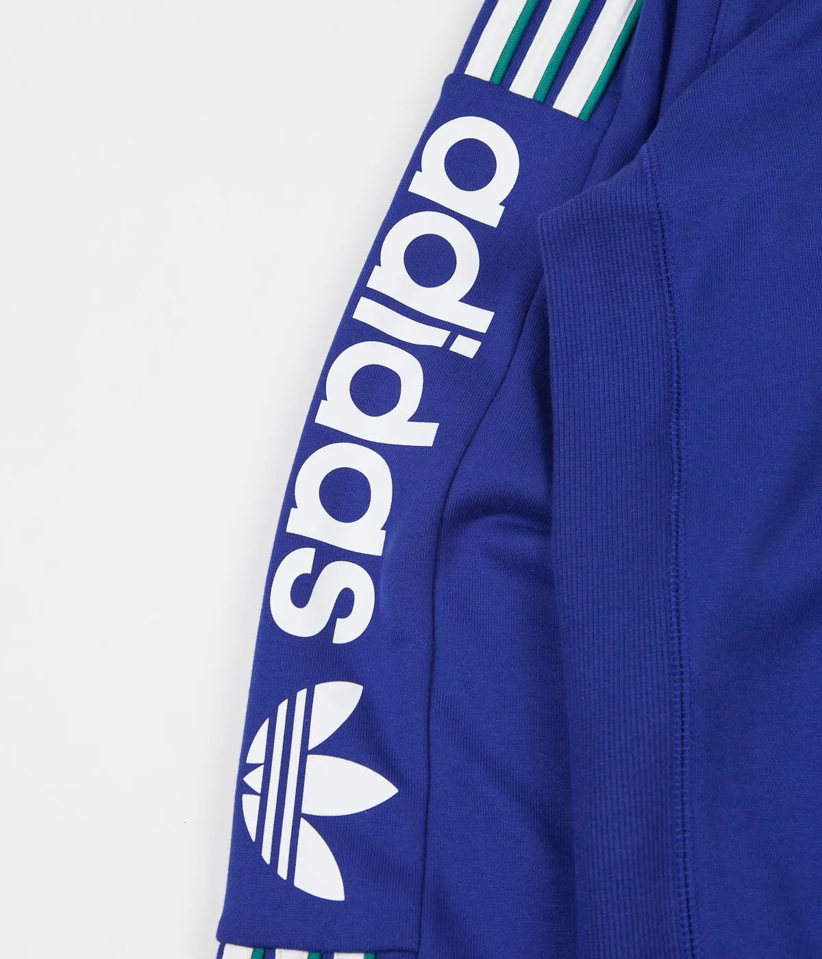 Adidas Quarzo Hoodie - Active Blue / White / Active Green