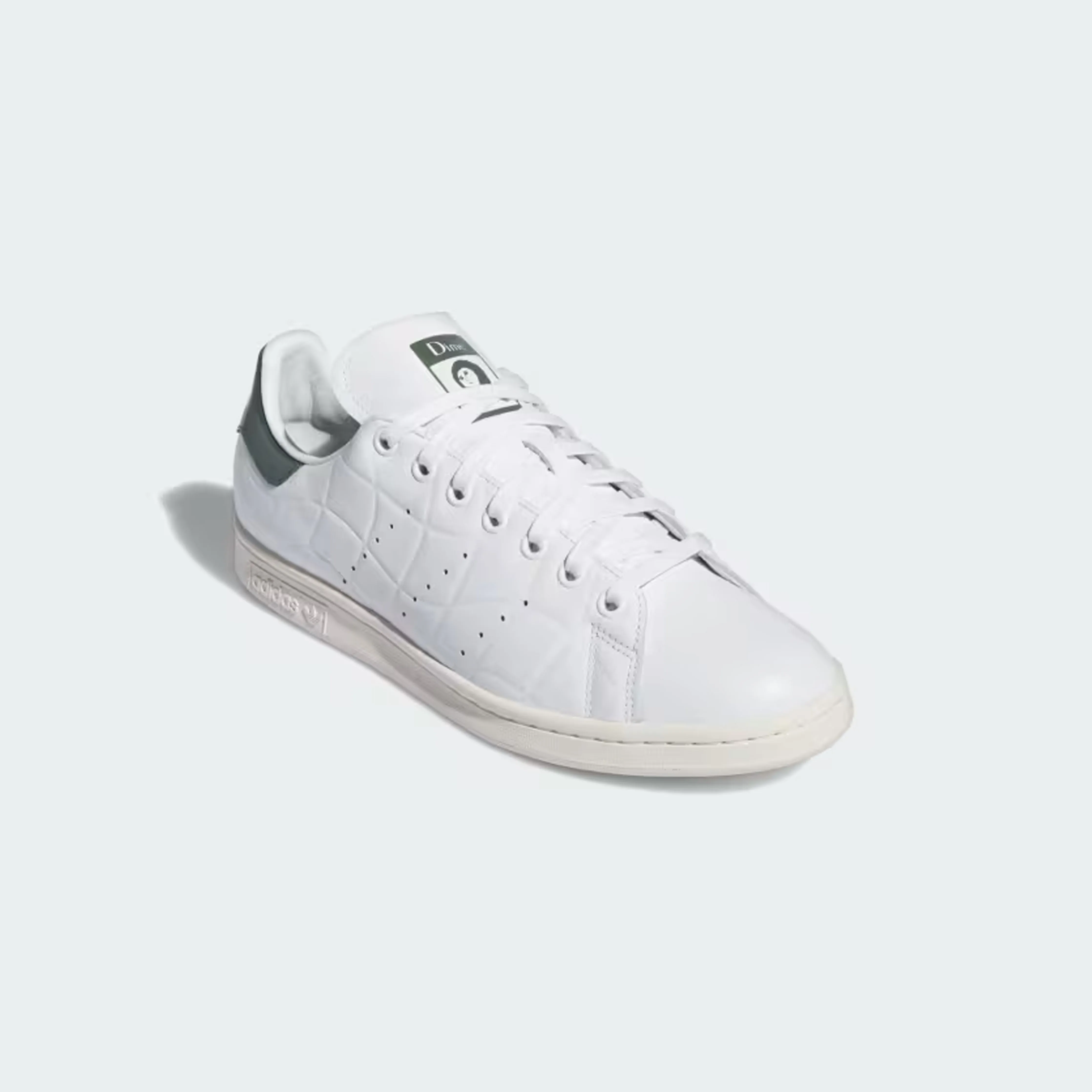 Adidas Skateboarding X Dime Stan Smith Skate Shoes - Cloud White / Collegiate Green / Green Oxide