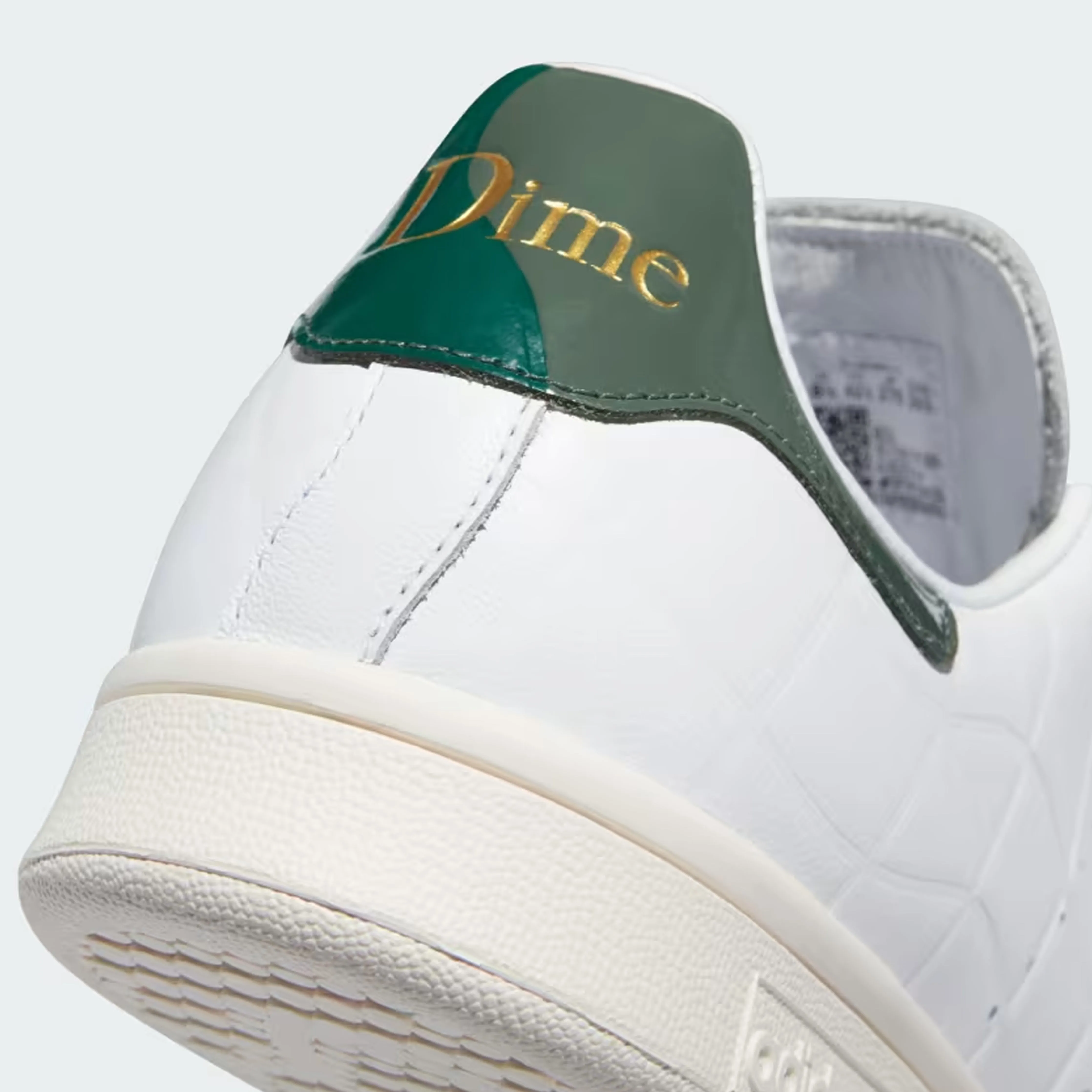 Adidas Skateboarding X Dime Stan Smith Skate Shoes - Cloud White / Collegiate Green / Green Oxide