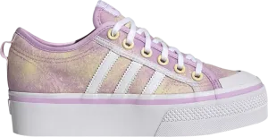 Adidas Wmns Nizza Platform 'Bliss Lilac Almost Yellow' Sneakers, Purple