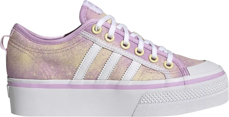 Adidas Wmns Nizza Platform 'Bliss Lilac Almost Yellow' Sneakers, Purple