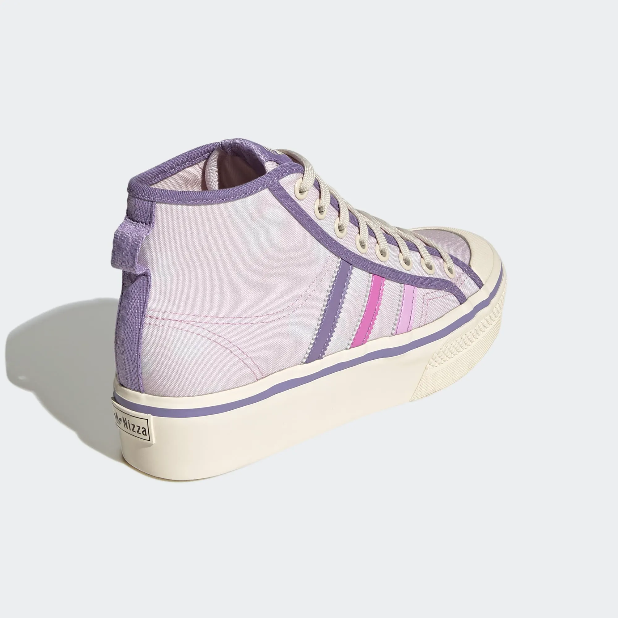 Adidas Women's Nizza Platform Mid Shoes - Almost Pink / Pulse Lilac / Wonder White