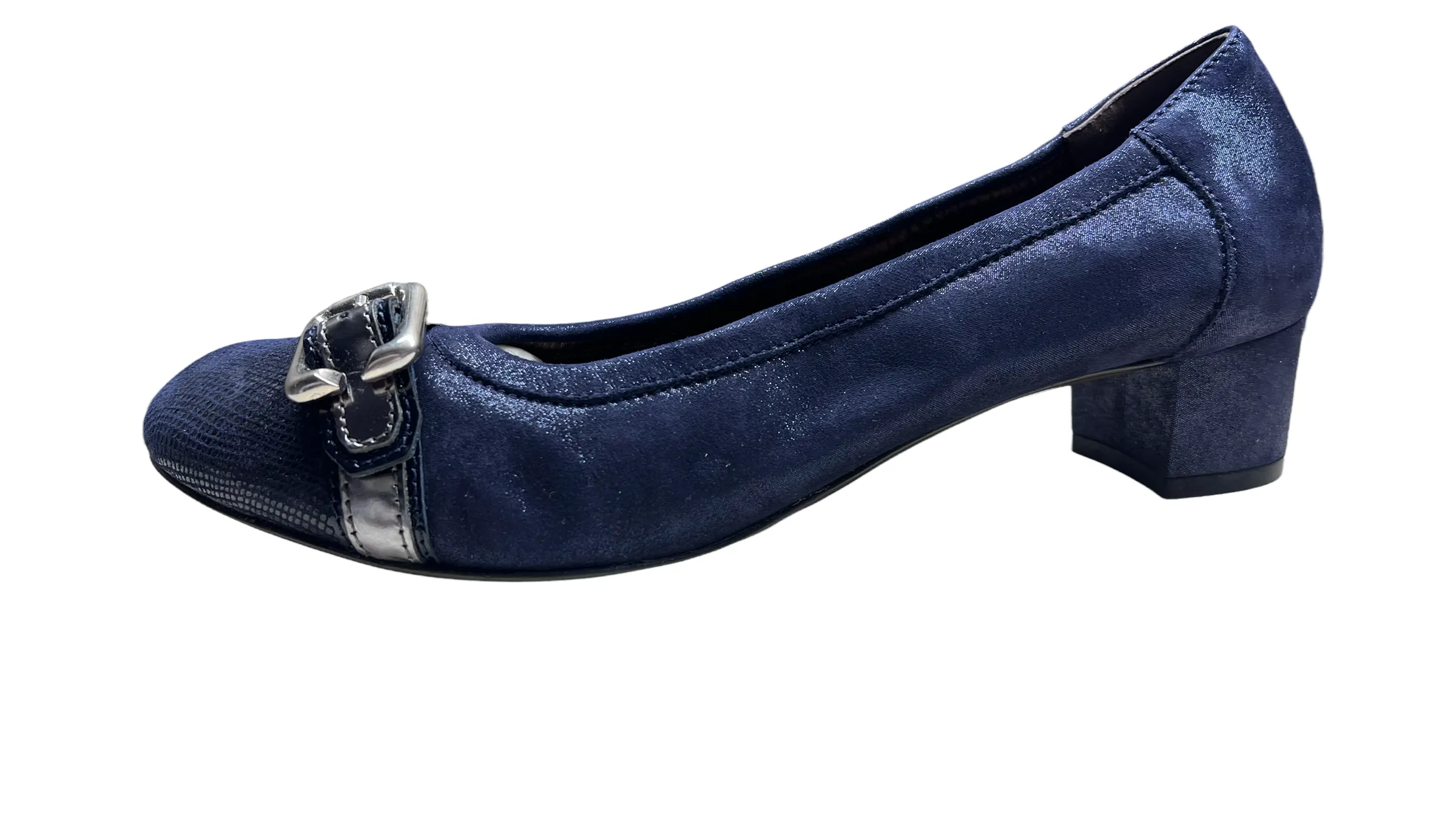 AGL - ATTILIO GIUSTI LEOMBRUNI - CAPTOE NAVY LEATHER PUMPS **FREE SHIPPING**