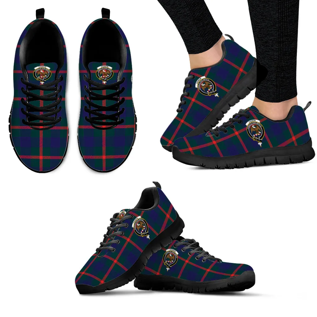 Agnew Tartan Sneakers with Family Crest