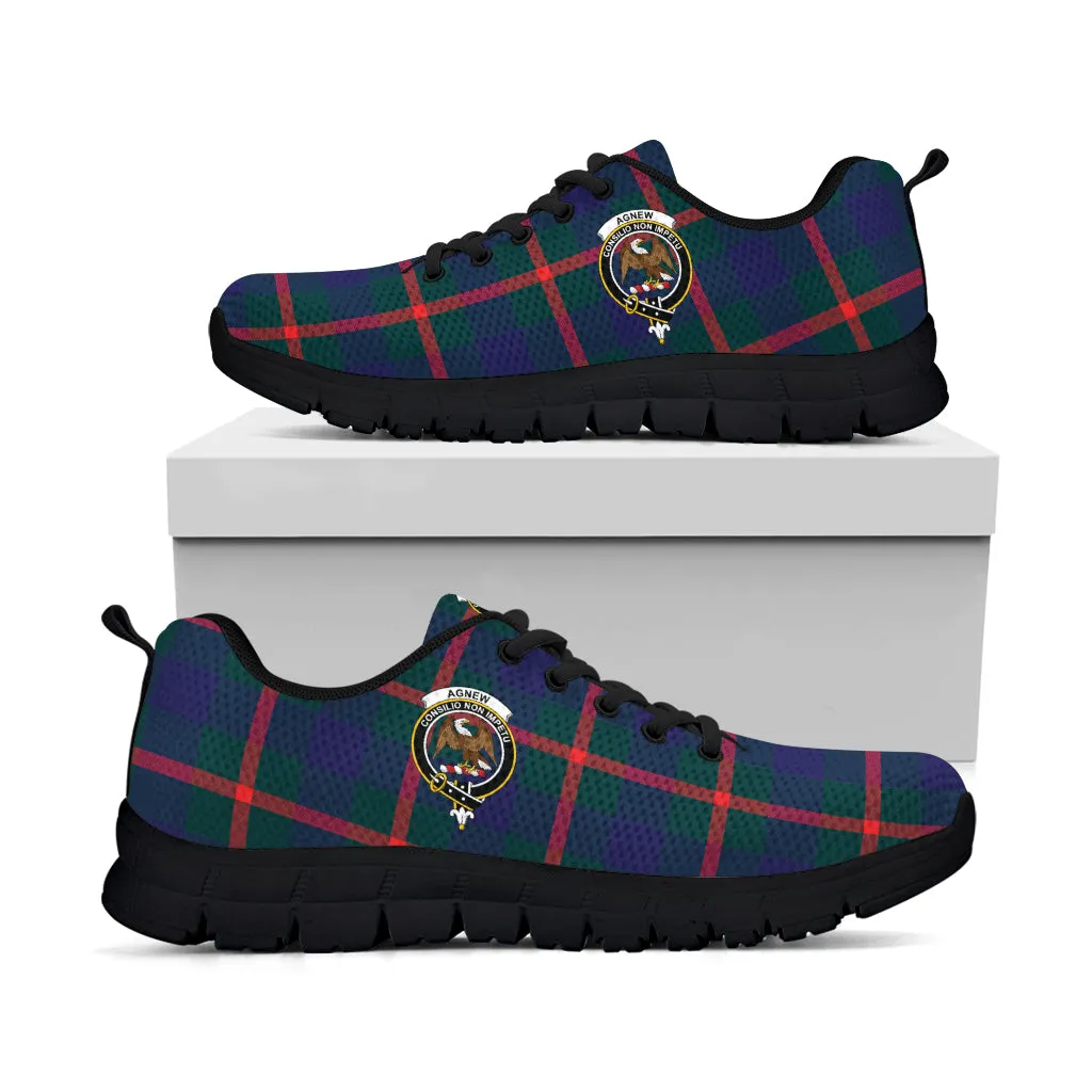 Agnew Tartan Sneakers with Family Crest