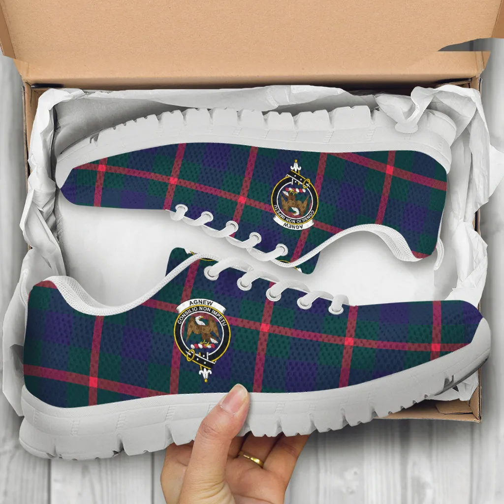 Agnew Tartan Sneakers with Family Crest