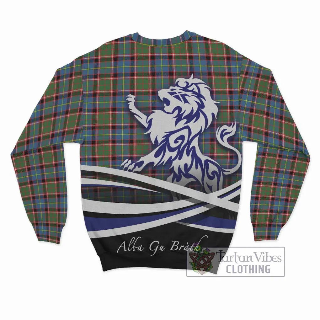 Aikenhead Tartan Sweatshirt with Alba Gu Brath Regal Lion Emblem