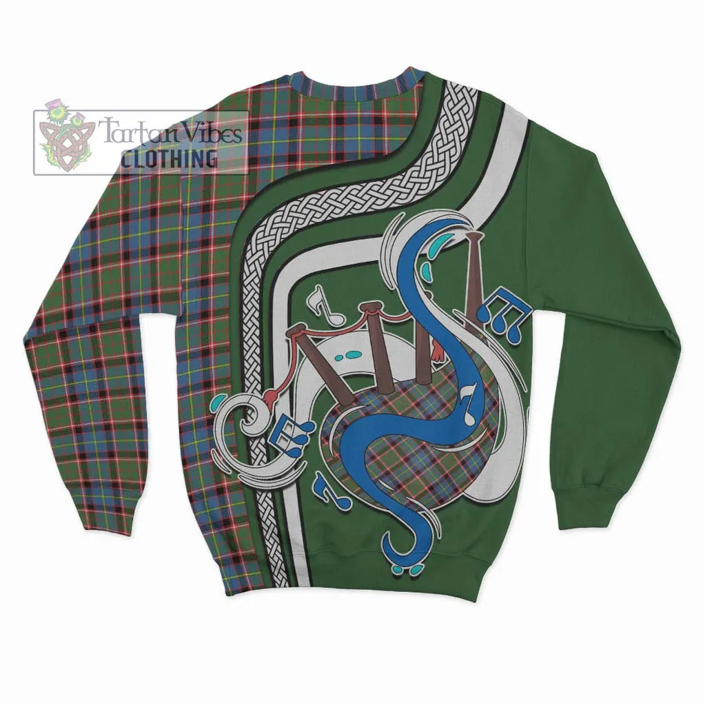 Aikenhead Tartan Sweatshirt with Epic Bagpipe Style