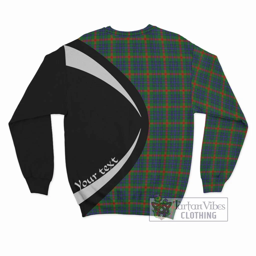 Aiton Tartan Sweatshirt with Family Crest Circle Style