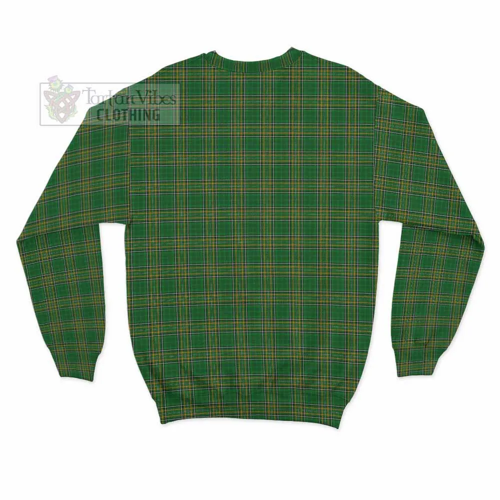 Aldwell Irish Clan Tartan Sweatshirt with Coat of Arms