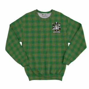 Aldwell Irish Clan Tartan Sweatshirt with Coat of Arms