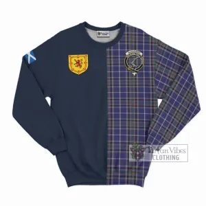 Alexander of Menstry Tartan Sweatshirt Alba with Scottish Lion Royal Arm Half Style