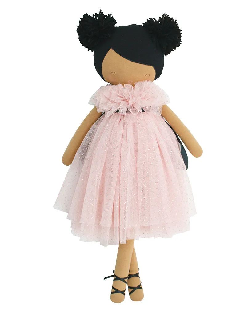 Alimrose Valentina Pom Pom Plush Doll 48cm - Sparkle Pink