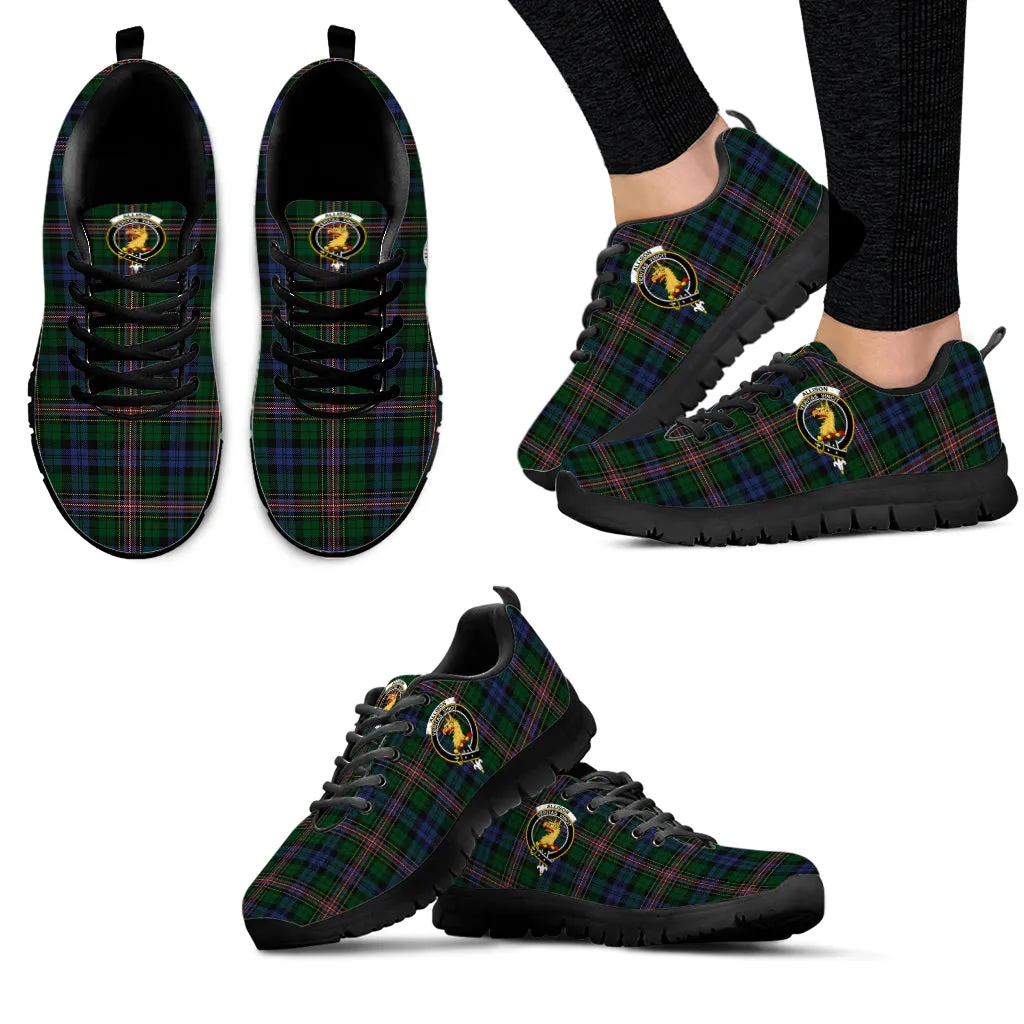 Allison Tartan Sneakers with Family Crest