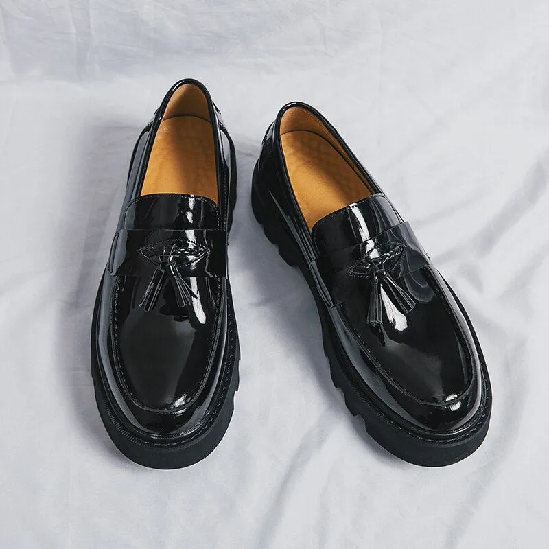 Amozae- Anyang Chunky Sole Patent Loafers