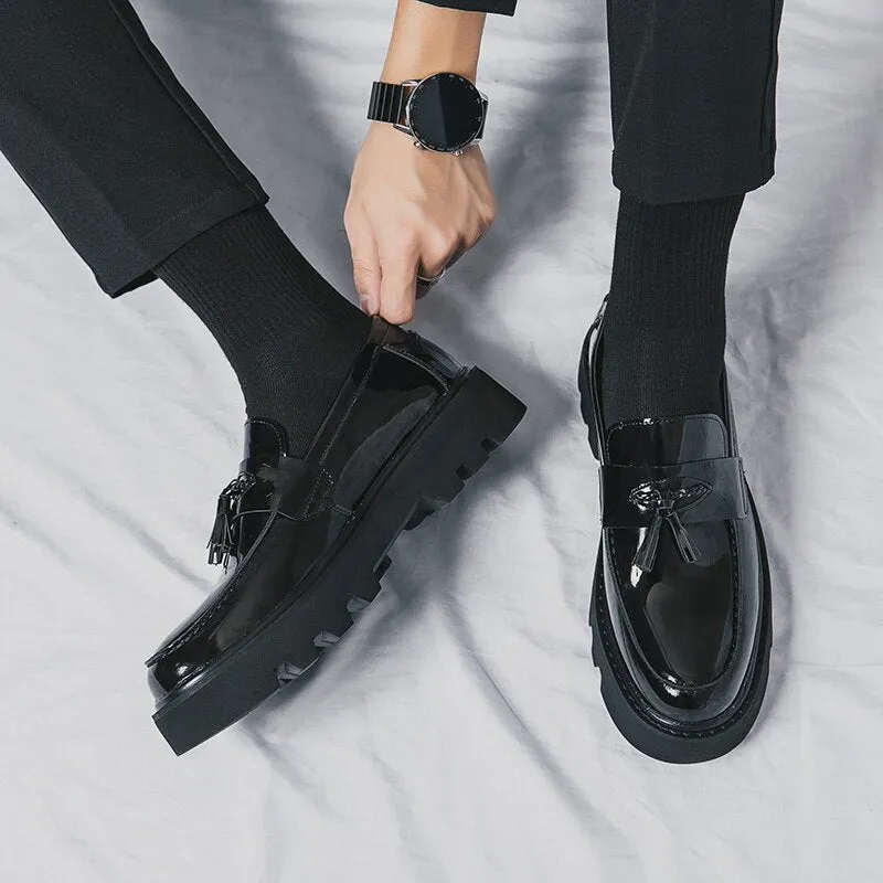 Amozae- Anyang Chunky Sole Patent Loafers