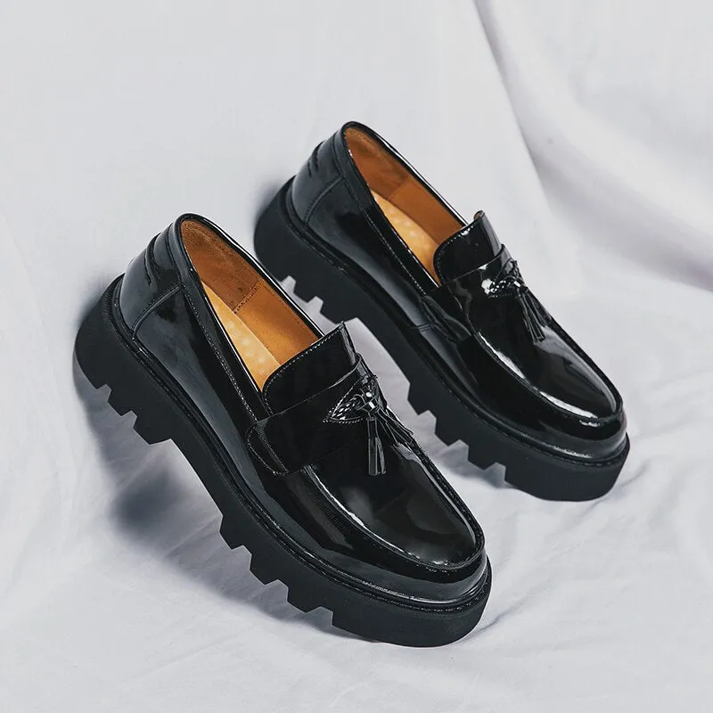 Amozae- Anyang Chunky Sole Patent Loafers