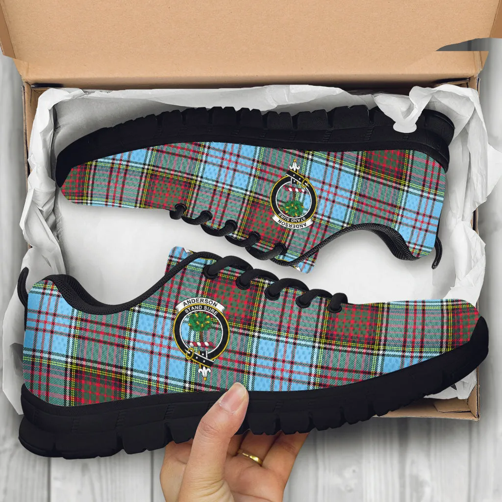 Anderson Ancient Tartan Sneakers with Family Crest