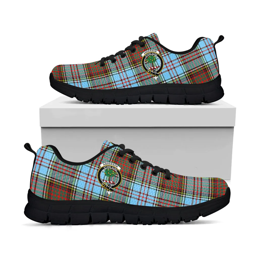 Anderson Ancient Tartan Sneakers with Family Crest