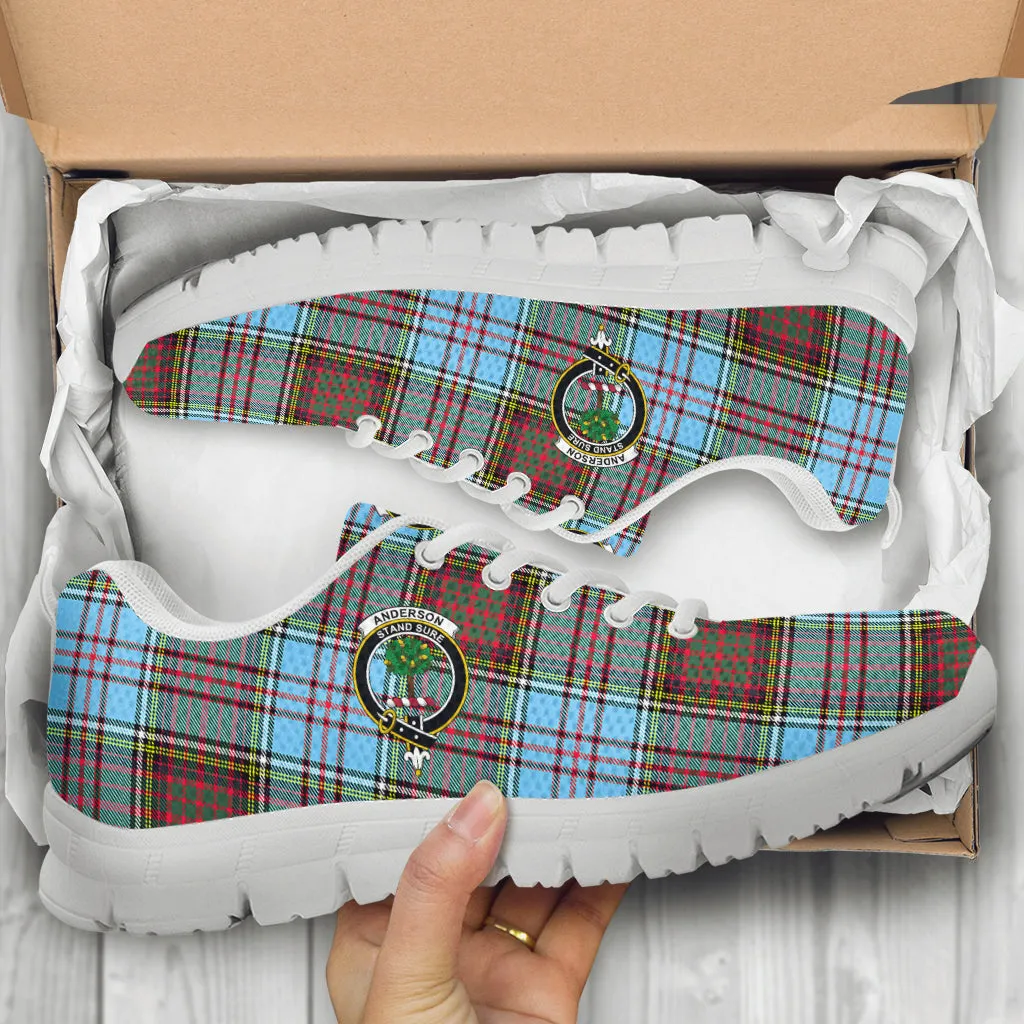 Anderson Ancient Tartan Sneakers with Family Crest