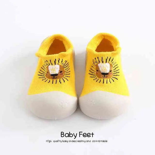 Animal Sock Shoes - Yellow Lion