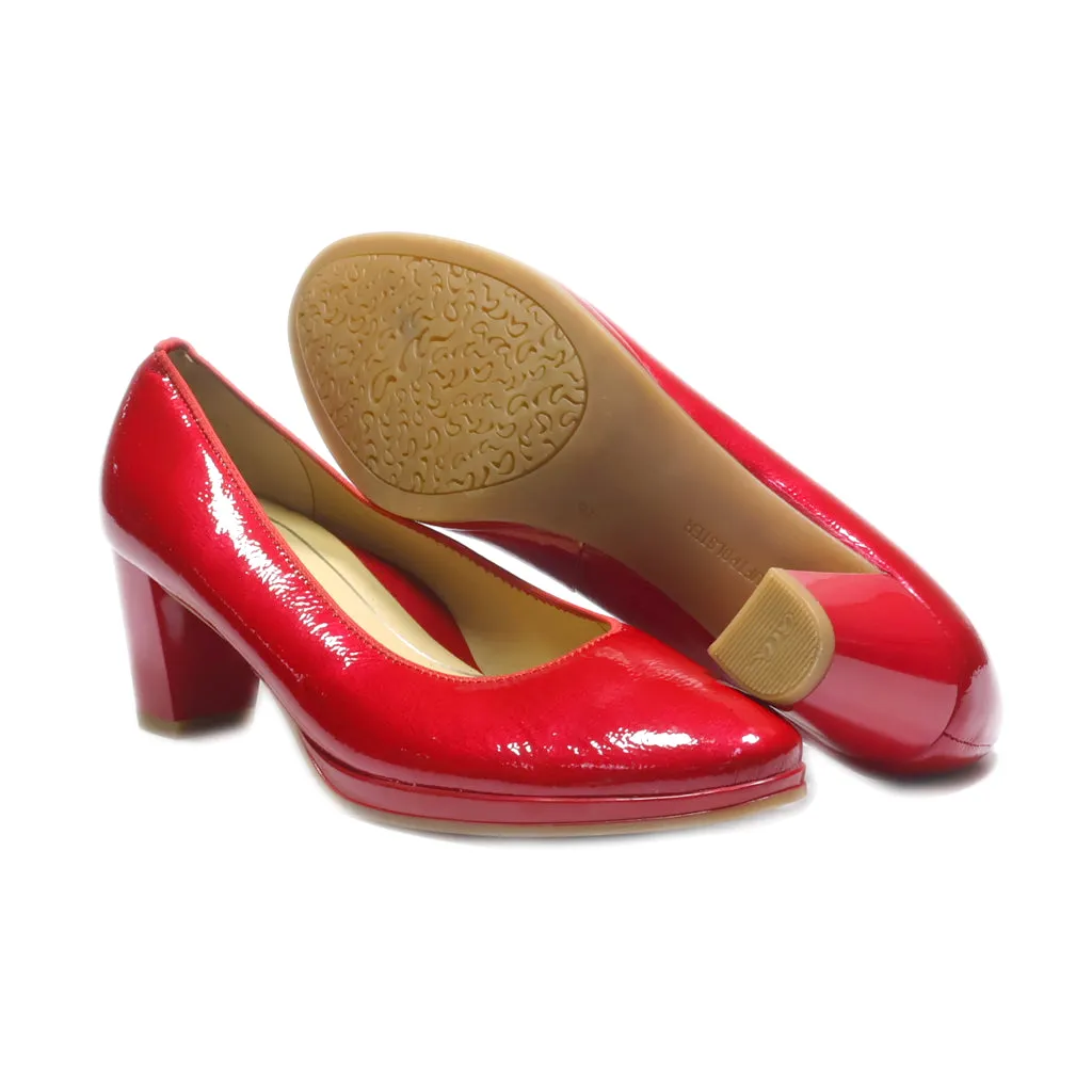 Ara High-Heel Shoes Leather Red Colour For Women