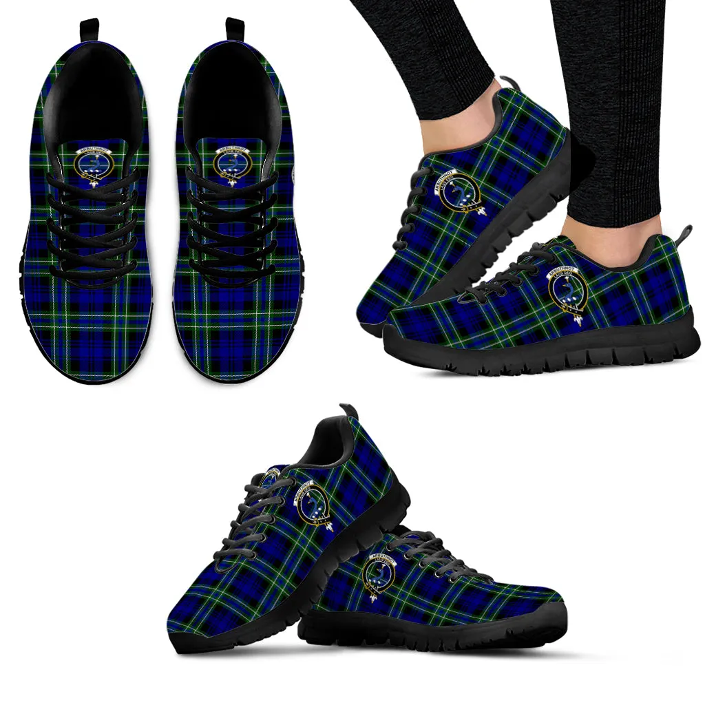 Arbuthnot Modern Tartan Sneakers with Family Crest