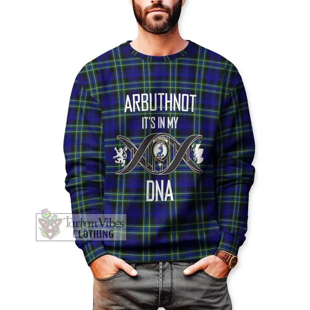 Arbuthnot Modern Tartan Sweatshirt with Family Crest DNA In Me Style