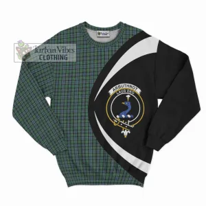 Arbuthnot Tartan Sweatshirt with Family Crest Circle Style