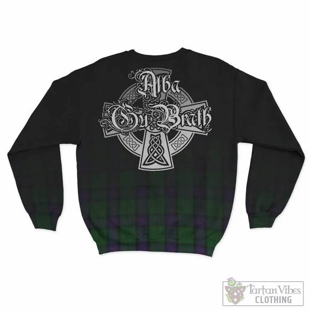 Armstrong Tartan Sweatshirt Featuring Alba Gu Brath Family Crest Celtic Inspired