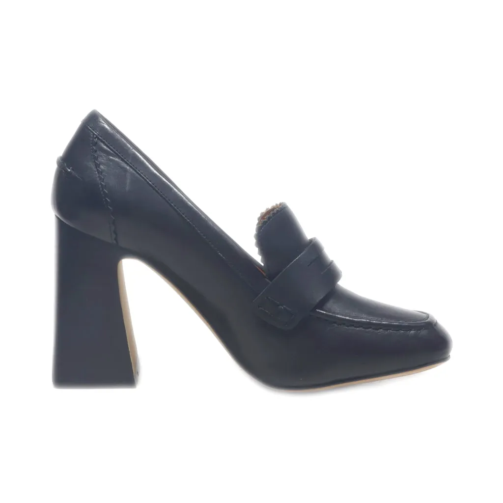 Autograph High-Heel Shoes Leather Black Colour For Women