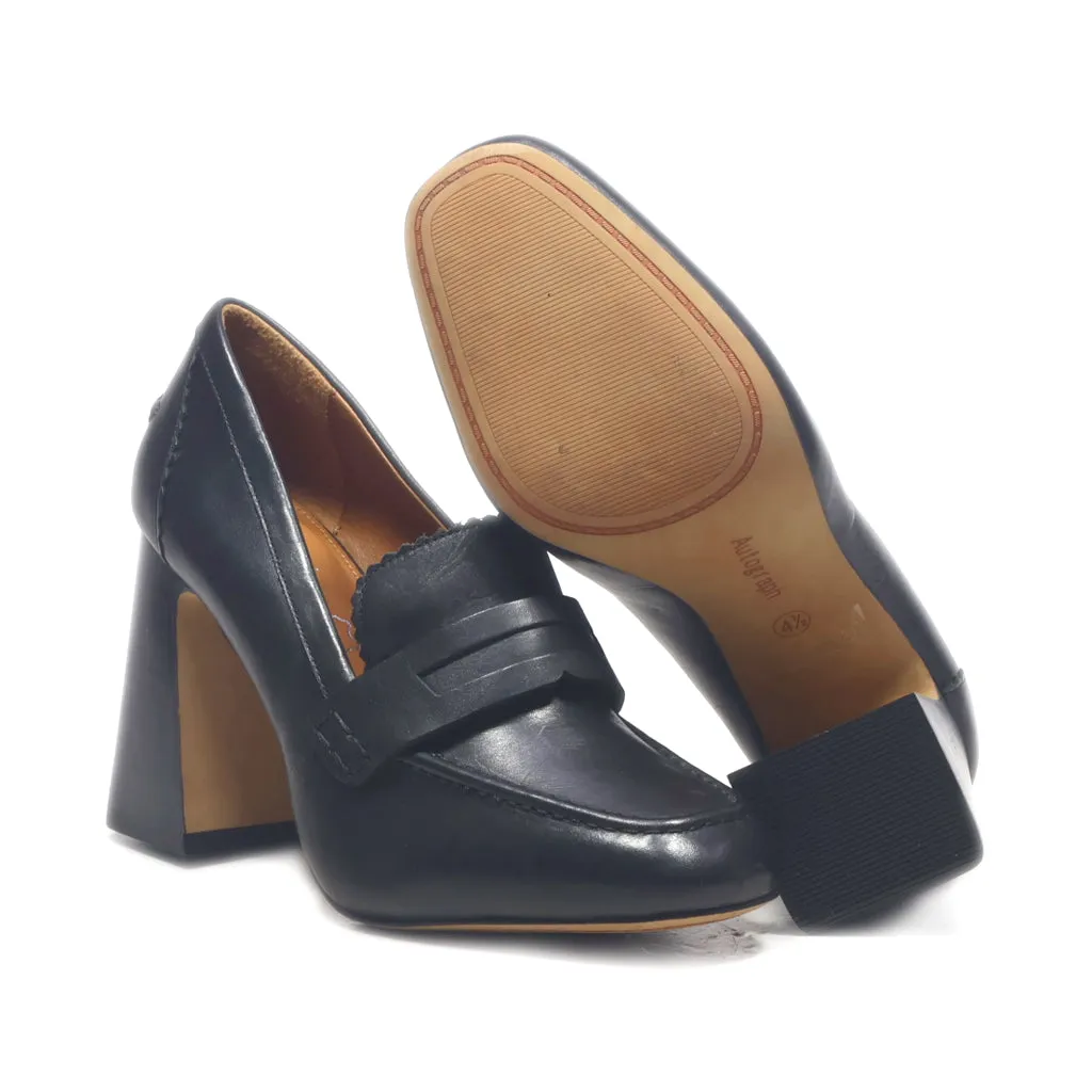 Autograph High-Heel Shoes Leather Black Colour For Women