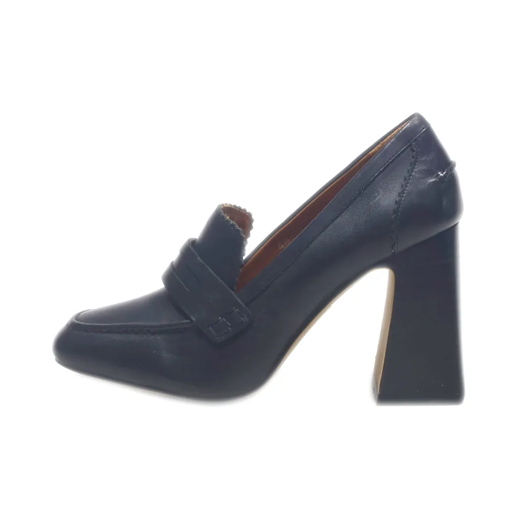 Autograph High-Heel Shoes Leather Black Colour For Women