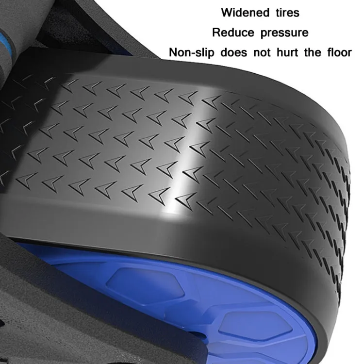 Automatic Rebound Double Wheel Abdominal Fitness Wheel(Blue)