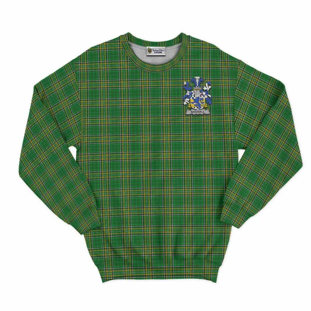 Bagnall Irish Clan Tartan Sweatshirt with Coat of Arms