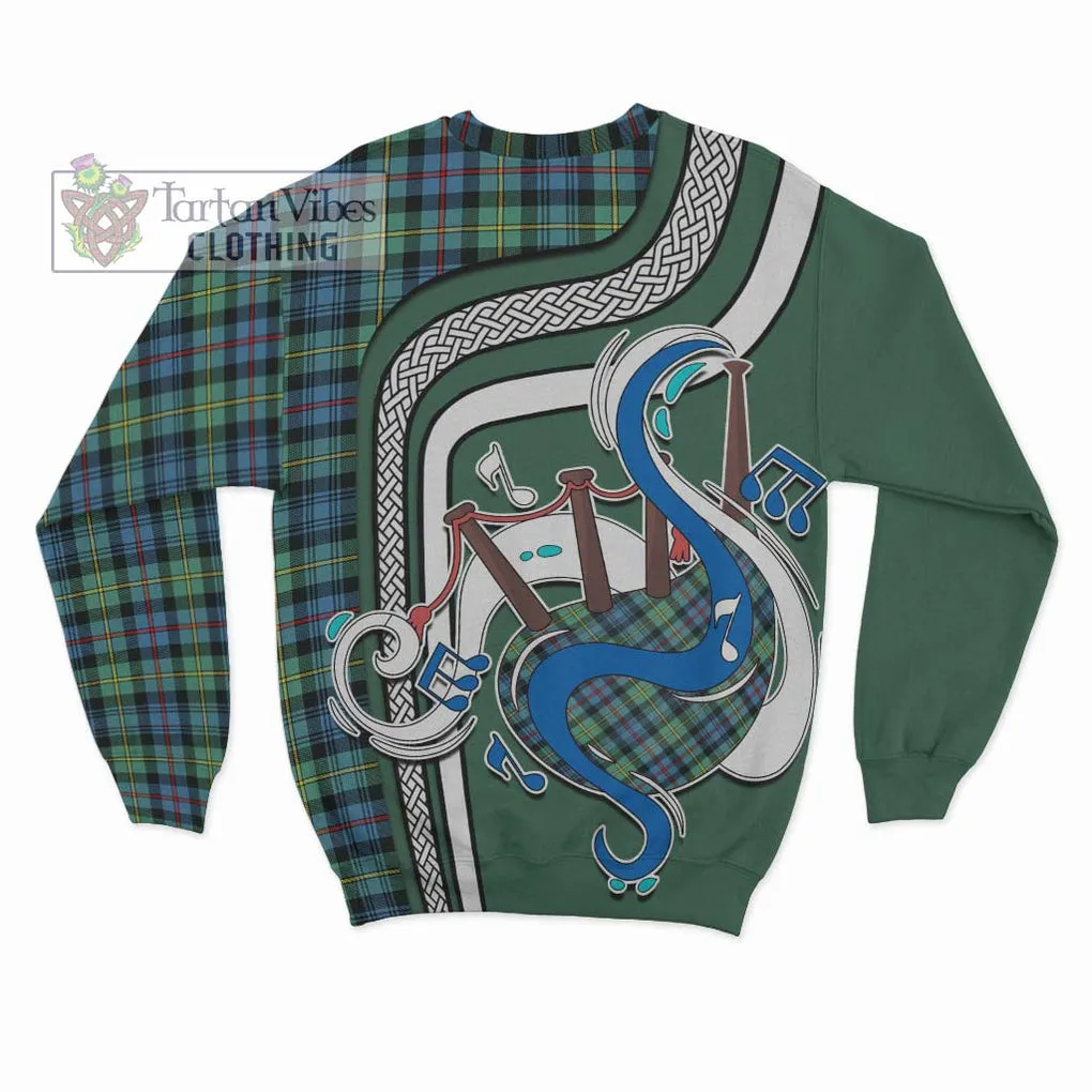 Bailey Ancient Tartan Sweatshirt with Epic Bagpipe Style