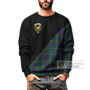 Bailey Tartan Sweatshirt with Family Crest and Military Logo Style