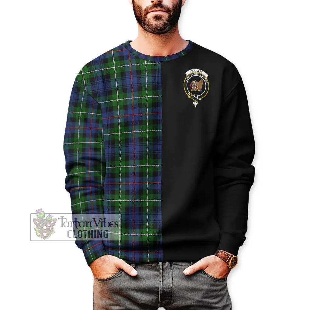 Baillie Tartan Sweatshirt with Family Crest and Half Of Me Style