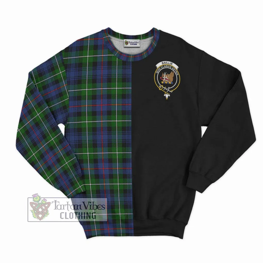 Baillie Tartan Sweatshirt with Family Crest and Half Of Me Style