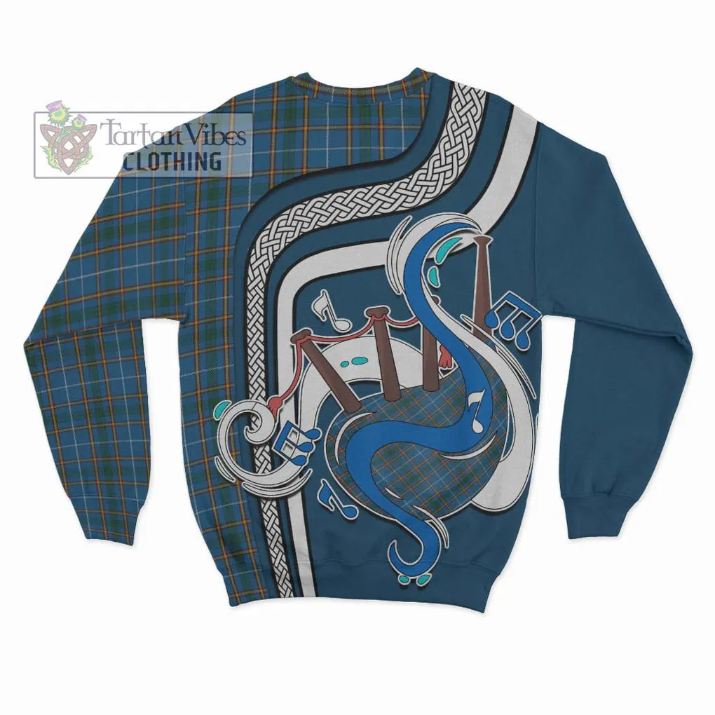 Bain Tartan Sweatshirt with Epic Bagpipe Style