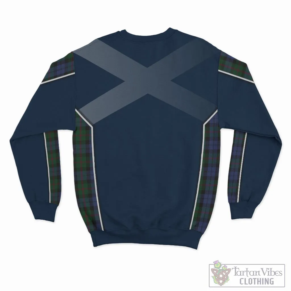 Baird Tartan Sweatshirt with Family Crest and Scottish Thistle Vibes Sport Style