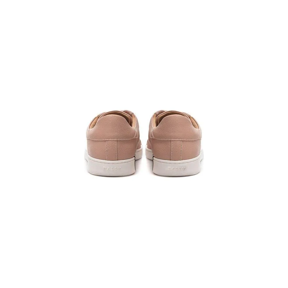 Bally Elegant Pink Leather Sneakers for Women