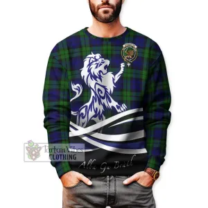 Bannatyne Tartan Sweatshirt with Alba Gu Brath Regal Lion Emblem