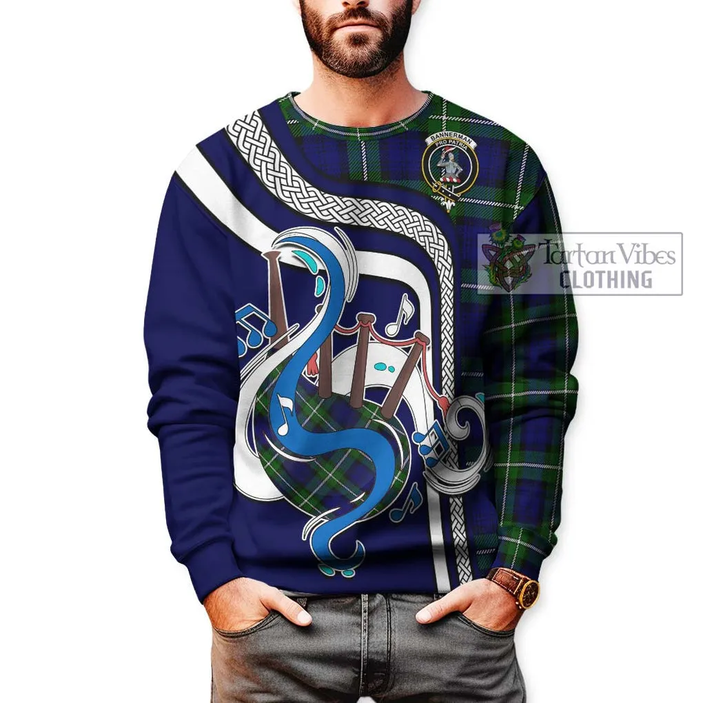 Bannerman Tartan Sweatshirt with Epic Bagpipe Style